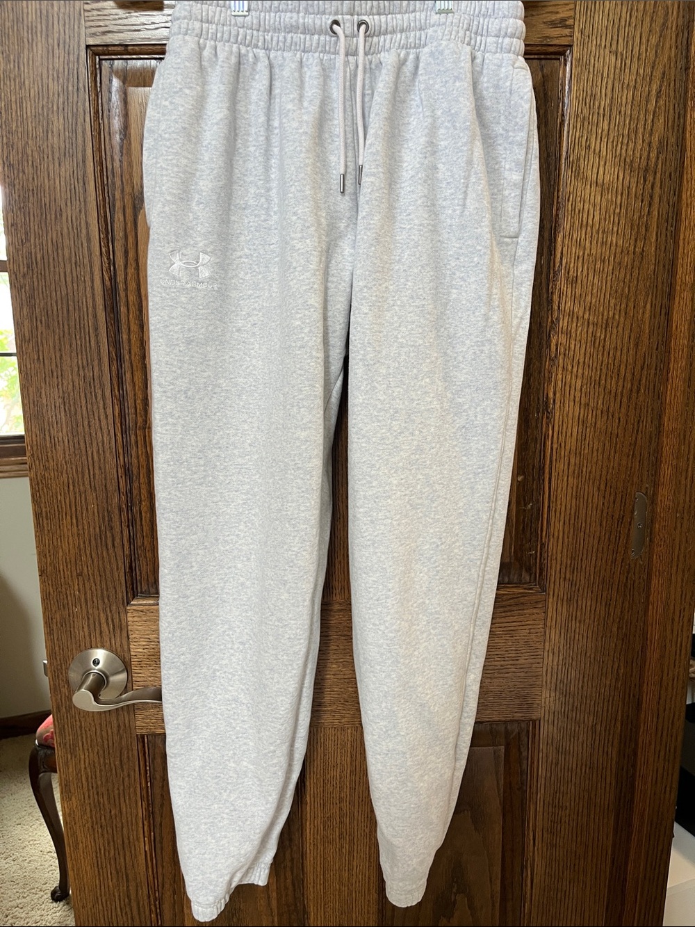 Under Armour Heather Light Gray Sweatpants